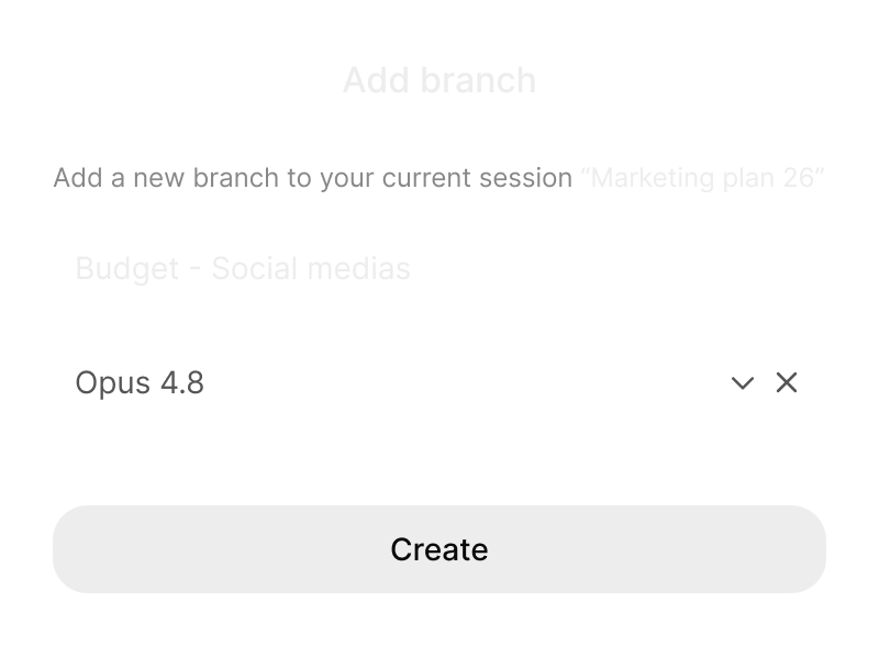 Additional screen: Explore in branches